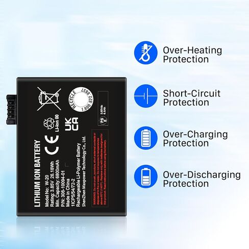 بطارية 6800 مللي أمبير W-20 لـ NETGEAR Nighthawk 5G WiFi 6 Mobile Hotspot Pro من AT&T W-20 MR5100 MR5200، MR5200-100EUS بطارية بديلة ذات سعة أعلى in Kuwait