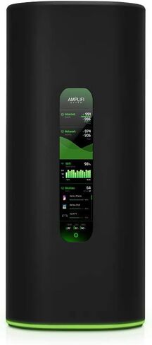 نظام AmpliFi Alien WiFi 6 WiFi، تغطية إنترنت لاسلكية كاملة للمنزل، موجه WiFi مع شاشة تعمل باللمس، 4 منافذ جيجابت إيثرنت، كابل إيثرنت، وMeshPoint (متجدد) in Kuwait