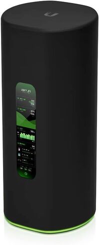 نظام AmpliFi Alien WiFi 6 WiFi، تغطية إنترنت لاسلكية كاملة للمنزل، موجه WiFi مع شاشة تعمل باللمس، 4 منافذ جيجابت إيثرنت، كابل إيثرنت، وMeshPoint (متجدد) in Kuwait