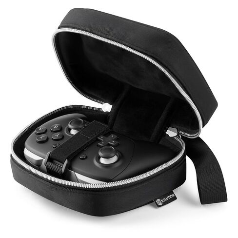 CaSZLUTION Travel Carrying Case Compatible with Switch 2 Pro Controller, Universal Protective Storage Bag for Switch and PS5 Wireless Gaming Controllers (Black Case Only) in Saudi Arabia
