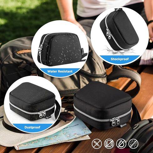 CaSZLUTION Travel Carrying Case Compatible with Switch 2 Pro Controller, Universal Protective Storage Bag for Switch and PS5 Wireless Gaming Controllers (Black Case Only) in Saudi Arabia