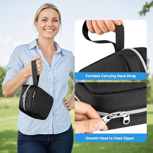 CaSZLUTION Travel Carrying Case Compatible with Switch 2 Pro Controller, Universal Protective Storage Bag for Switch and PS5 Wireless Gaming Controllers (Black Case Only) in Saudi Arabia