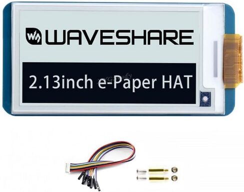 2.13inch E-Ink Display HAT (V4) for Raspberry Pi 5/4B/3B+/3B/2B/B+/A+/Zero/Zero W/WH/Zero 2W Series Boards 250x122 Resolution SPI Interface Supports Partial Refresh @XYGStudy in Saudi Arabia