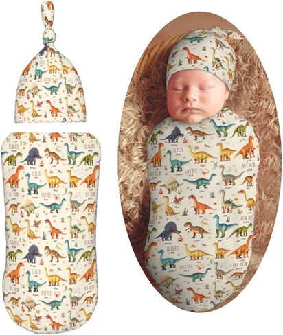 Adorable German Shepherds Newborn Swaddle Blankets Hat Sets Soft Baby Receiving Blanket Swaddle Sack for Baby Shower Infant Boy Girl Gift in Saudi Arabia