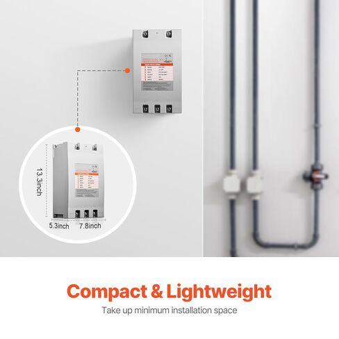 Happybuy 3 Phase Converter - 15HP 53A, 220V to 3 Phase, 220V-240V Input/Output, for Residential & Light Commercial Use (One for One Motor) in Saudi Arabia
