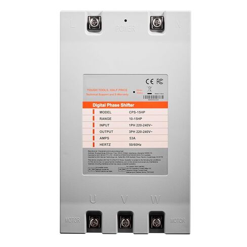 Happybuy 3 Phase Converter - 15HP 53A, 220V to 3 Phase, 220V-240V Input/Output, for Residential & Light Commercial Use (One for One Motor) in Saudi Arabia