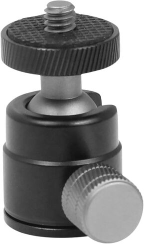 Homoyoyo سبائك الألومنيوم الكرة الصغيرة رئيس ترايبود محول 1/4 "برغي 360 درجة دوران كاميرا جبل المشبك ل DSLR واكسسوارات حامل ضوء جهاز العرض in Saudi Arabia