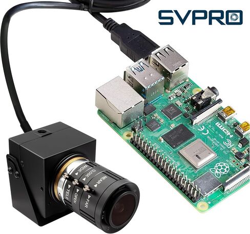 كاميرا SVPRO 1080P USB كاميرا ويب ضوء النجوم منخفضة الإضاءة مع عدسة تكبير 3.6-10 مم التركيز اليدوي رؤية الآلة كاميرا صناعية UVC التوصيل والتشغيل للكمبيوتر والكمبيوتر المحمول in Saudi Arabia