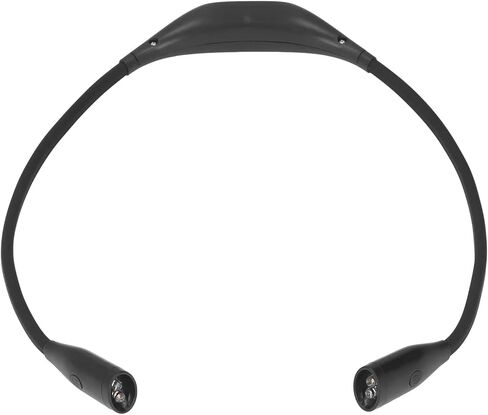مصباح الرقبة LED القابل لإعادة الشحن عبر USB للجري الليلي وحماية العين وعمر البطارية الطويل (أسود) in Kuwait