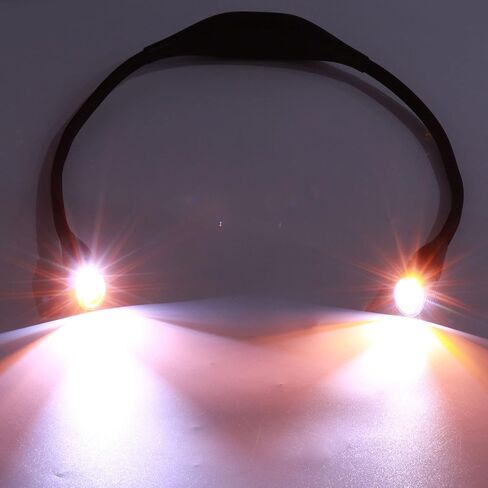 مصباح الرقبة LED القابل لإعادة الشحن عبر USB للجري الليلي وحماية العين وعمر البطارية الطويل (أسود) in Kuwait