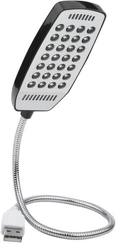 USB Flexible Light, 5V Flexible Gooseneck Mini USB Charging 28 LED Portable Reading Light Computer Lamp with Switch, Computer Lamp (White) in Kuwait