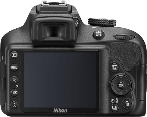 كاميرا Nikon D3400 DSLR مع عدسة AF-P DX NIKKOR مقاس 18-55 مم f/3.5-5.6G VR و70-300 مم f/4.5-6.3G ED وعدسة 420-800 مم f/8 + ذاكرة 128 جيجابايت + بطارية إضافية + حقيبة كاميرا + المزيد (حزمة 25 قطعة) (متجددة) in Saudi Arabia