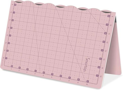 SMARTOP 18"x12" Self Healing 3 Layer Folding Cutting Mat, Non-Slip Non-Reflective, Great for Crafts, Quilting, Sewing, Scrapbooking Molandi Pink (Molandi Pink) in Saudi Arabia