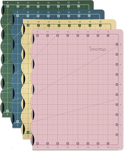 SMARTOP 18"x12" Self Healing 3 Layer Folding Cutting Mat, Non-Slip Non-Reflective, Great for Crafts, Quilting, Sewing, Scrapbooking Molandi Pink (Molandi Pink) in Saudi Arabia