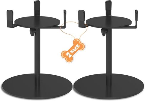Extra-Stable Elevated Dog Bowl Stand, Adjustable Height 8-16in, Width 6-10in, Tall Single Lifted Food Holder for Large Medium Size Breeds, Metal Non-Slip Raised Dish Riser Pet Water Feeder in Saudi Arabia