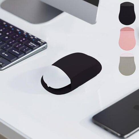 Wireless Mouse Storage Pouch Laptop Back Adhesive Storage Pocket Reusable Adhesive, No Residue in Saudi Arabia