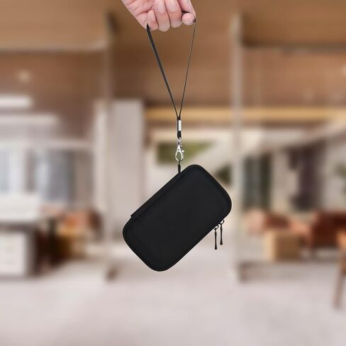 حقيبة حمل صلبة من Lacdo لجهاز KIOXIA EXCERIA Plus SSD سعة 500 جيجابايت و1 تيرابايت و2 تيرابايت محرك أقراص خارجي محمول صلب EVA مقاوم للصدمات وحقيبة سفر للتخزين، أسود in Kuwait