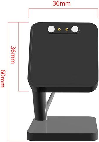 IDW28 Smart Watch Charger,Lamshaw Charging Stand Desk Holder Charging Dock Station Compatible with SOUYIE IDW28, Compatible with SAIKATI IDW28 /YMZ TGW01 Smart Watch 1.85 Inches (Black-Dock) in Saudi Arabia