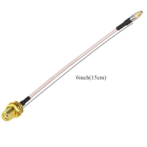 TUOLNK SMA to MMCX Cable SMA Female to MMCX Male RG316 Coax Cable 6inch(15cm) MMCX to SMA WiFi Antenna Extension Cable for Antenna 2 Pack in Saudi Arabia