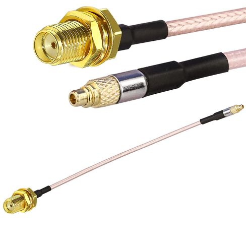 TUOLNK SMA to MMCX Cable SMA Female to MMCX Male RG316 Coax Cable 6inch(15cm) MMCX to SMA WiFi Antenna Extension Cable for Antenna 2 Pack in Saudi Arabia
