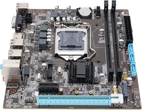 PUSOKEI H110 Gaming Motherboard, LGA 1151 ATX 2 Channel DDR4 M.2 NVME NGFF PCIe Motherboard with High Speed M.2 Interface and 8 Layer PCB, for 6th 7th 8th Gen 14nm CPU in Saudi Arabia