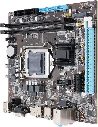 PUSOKEI H110 Gaming Motherboard, LGA 1151 ATX 2 Channel DDR4 M.2 NVME NGFF PCIe Motherboard with High Speed M.2 Interface and 8 Layer PCB, for 6th 7th 8th Gen 14nm CPU in Saudi Arabia