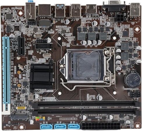 PUSOKEI H110 Gaming Motherboard, LGA 1151 ATX 2 Channel DDR4 M.2 NVME NGFF PCIe Motherboard with High Speed M.2 Interface and 8 Layer PCB, for 6th 7th 8th Gen 14nm CPU in Saudi Arabia