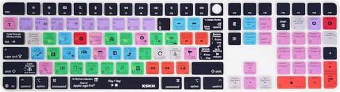 غطاء لوحة المفاتيح XSKN Logic Pro Shortcuts يناسب لوحة المفاتيح السحرية Apple 2024 iMac M4 Chip مع معرف اللمس ولوحة المفاتيح الرقمية A3119 in Kuwait