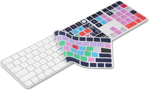 غطاء لوحة المفاتيح XSKN Logic Pro Shortcuts يناسب لوحة المفاتيح السحرية Apple 2024 iMac M4 Chip مع معرف اللمس ولوحة المفاتيح الرقمية A3119 in Kuwait