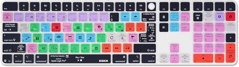 غطاء لوحة المفاتيح XSKN Logic Pro Shortcuts يناسب لوحة المفاتيح السحرية Apple 2024 iMac M4 Chip مع معرف اللمس ولوحة المفاتيح الرقمية A3119 in Kuwait