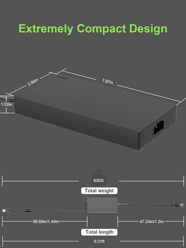 330W GaN AC Adapter Compatible with Lenovo Legion pro 9 7 9i 7i 5i 5 16" 16ARX8H 16IRX8H 16IRX9H 16IRX8 16IRX9 RTX 4070 4080 4090 Gaming Laptop ADL330SDC3A ADL330SCC3A ADL330SLC3A in Kuwait