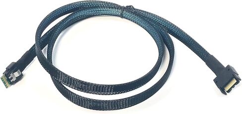 The Outstanding MCIO x4 (38 Pin) to SlimSAS 4i Cable (1M) | Server Storage Upgrade | Micro SATA in Saudi Arabia