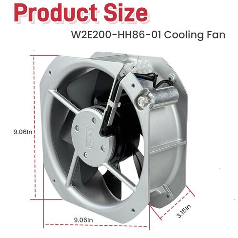 لمروحة تبريد EBM-PAPST W2E200-HH86-01، 115 فولت 80 وات 0.58-0.70 أمبير 50/60 هرتز، مروحة تدفق محورية 5 فائق التوهج 220VDB 225 × 225 × 80 مم in Saudi Arabia