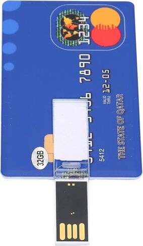 قرص U على شكل بطاقة، محرك فلاش USB فريد وبسيط وصغير الحجم، محرك U لنقل ملفات تخزين البيانات (32 جيجابايت) in Saudi Arabia