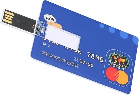 قرص U على شكل بطاقة، محرك فلاش USB فريد وبسيط وصغير الحجم، محرك U لنقل ملفات تخزين البيانات (32 جيجابايت) in Saudi Arabia