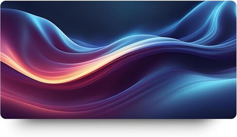 لوحة الماوس ، Aurora Waveflow Desk Desk Mat (23.6 × 11.8 بوصة) in Saudi Arabia