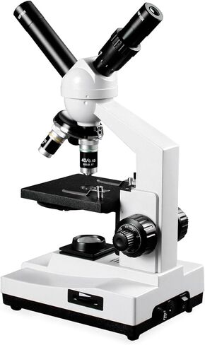 Vision Scientific VME0007-T-RC-2NN رؤية مزدوجة، عدسة WF 10x و25x، تكبير 40x—400x، تركيز خشن محوري ودقيق، بطارية قابلة لإعادة الشحن، كاميرا عدسة رقمية بدقة 2.0 ميجابكسل in Kuwait