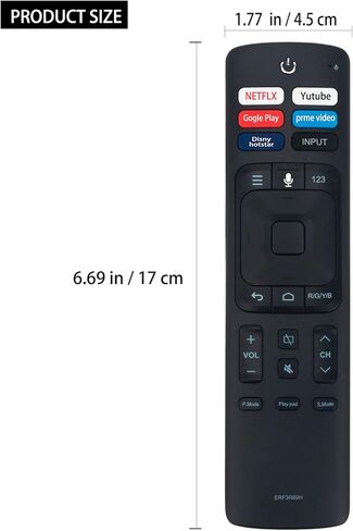 جهاز تحكم عن بعد بديل للأوامر الصوتية من Allimity ERF3R69H مناسب لتلفزيون Hisense 4K الذكي Android 50A71F 70A71F 55U6G 65U6G 50A73F 55A73F 65A73F 58A71F 43A6GE A73F A6GE A71F 32A56E 40A56E 55A73F 55A71F in Kuwait