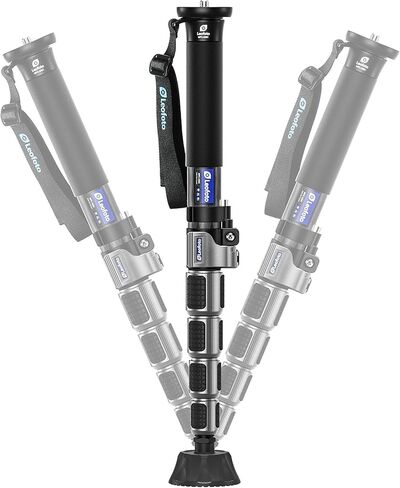 Leofoto Carbon Fiber Lightweight Camera Monopod, Quick Lock System, MaxLoad 66lbs, Waterproof Knob Locking System, General Knob(MPC-326C) in Saudi Arabia
