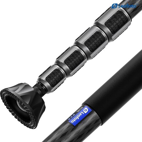 Leofoto Carbon Fiber Lightweight Camera Monopod, Quick Lock System, MaxLoad 66lbs, Waterproof Knob Locking System, General Knob(MPC-326C) in Saudi Arabia