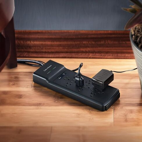 CyberPower CSP1206UC Surge Protector, 3000J, 12 Outlets, 1 USB-A, 1 USB-C, 6 Foot Power Cord, Black, ETL in Saudi Arabia
