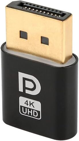 2 قطعة محول عرض افتراضي DisplayPort، محاكي 4K UHD EDID، قابس دمية العرض بدون رأس لبطاقة الرسومات in Kuwait