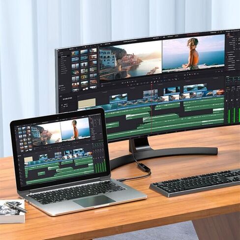 محول USB C إلى HDMI، قاعدة توصيل للكمبيوتر المحمول 4K HDMI إلى USB C لأجهزة MacBook Pro وDell وGoogle Chromebook Pixel وكابل USB من النوع C إلى HDMI in Kuwait