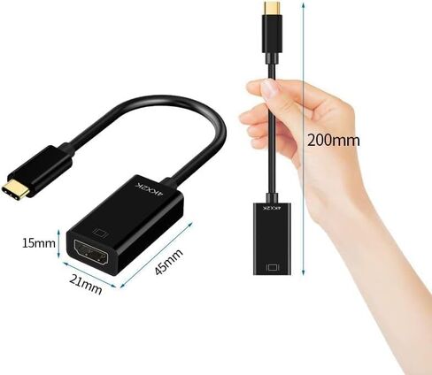 محول USB C إلى HDMI، قاعدة توصيل للكمبيوتر المحمول 4K HDMI إلى USB C لأجهزة MacBook Pro وDell وGoogle Chromebook Pixel وكابل USB من النوع C إلى HDMI in Kuwait