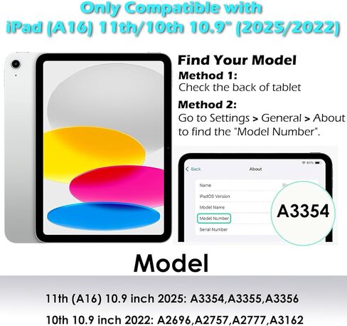 واقي شاشة متوافق مع iPad (A16) 11th 2025/ 10th 2022 10.9"، زجاج مقسى مع صينية تثبيت [وضوح HD] [9 صلابة] [مضاد للخدش] [سهل التركيب] in Kuwait