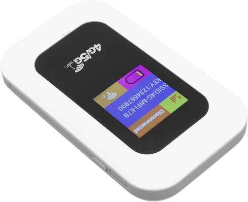 جهاز واي فاي محمول مع فتحة بطاقة SIM 4G و5G، يدعم LTE CAT4، حتى 300 ميجابت في الثانية، 10 أجهزة، بطارية 2100 مللي أمبير، مناسب للمنزل أو السفر. تصميم مدمج، إعداد سهل، استمتع in Kuwait