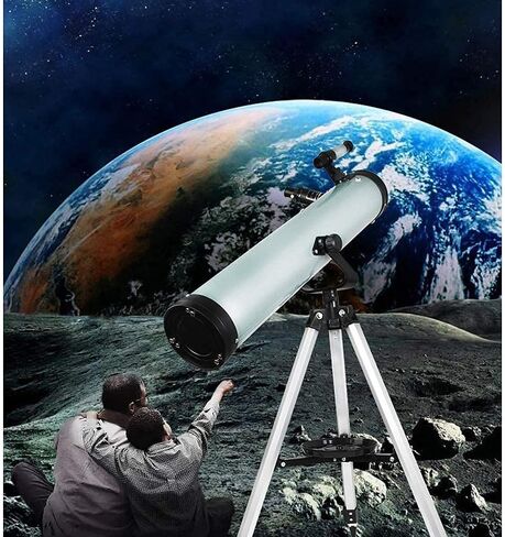 Telescope for Adults Beginners Kids, 76mm Aperture 700mm Astronomical Reflector Telescope BAK4 Prism Lens Telescope for Astronomy and Observe The Moon and Landscape in Saudi Arabia