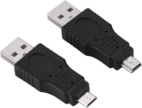 plplaaoo USB2 0 Adapters Converters Connectors High Speed Plug Play Multiple Types Kit Universal Compatibility for Laptops Mobile Hard Drives Black 10 Pack in Saudi Arabia