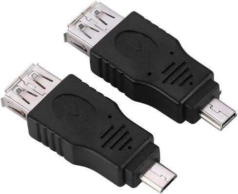 plplaaoo USB2 0 Adapters Converters Connectors High Speed Plug Play Multiple Types Kit Universal Compatibility for Laptops Mobile Hard Drives Black 10 Pack in Saudi Arabia