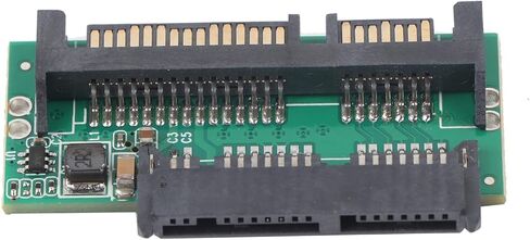 plplaaoo Micro SATA to SATA Adapter Compact Dual Voltage 16 Pin Female to 22 Pin Male Converter for 1.8 Inch SSD HDD to 2.5 Inch Drive ABS Black 54.6x26.4x6mm in Saudi Arabia